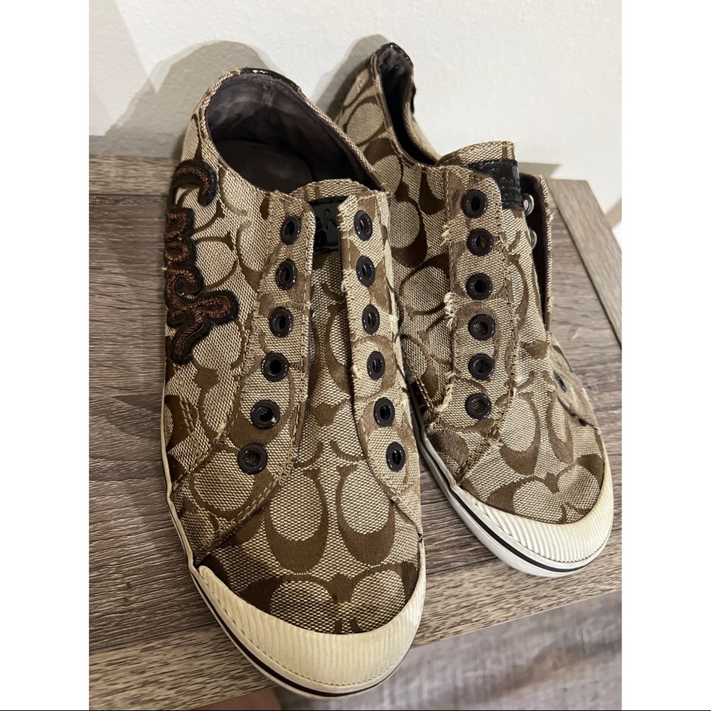 Vintage Coach Slide On Sneakers
